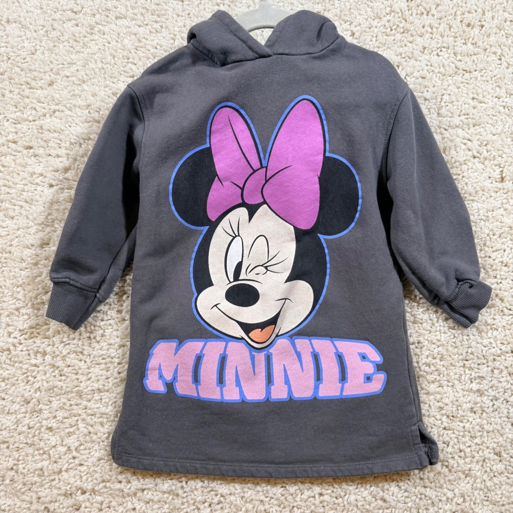 Zara Disney Minnie Mouse Hoodie Dress 18-24 M Disneybounding Mickey Lounge